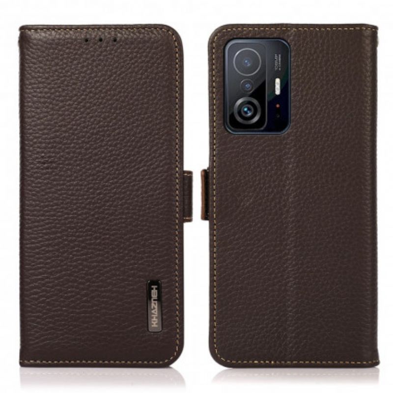 Etui Folio Xiaomi Mi 11t / 11t Pro Litchi Leather Khazneh Rfid