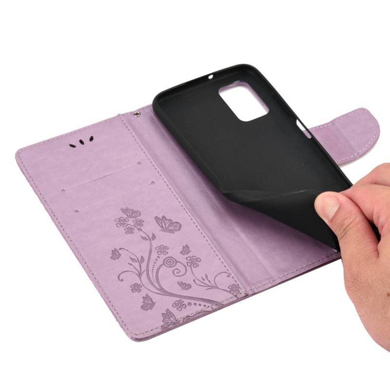 Etui Folio Xiaomi Mi 11t / 11t Pro Motyle I Kwiaty