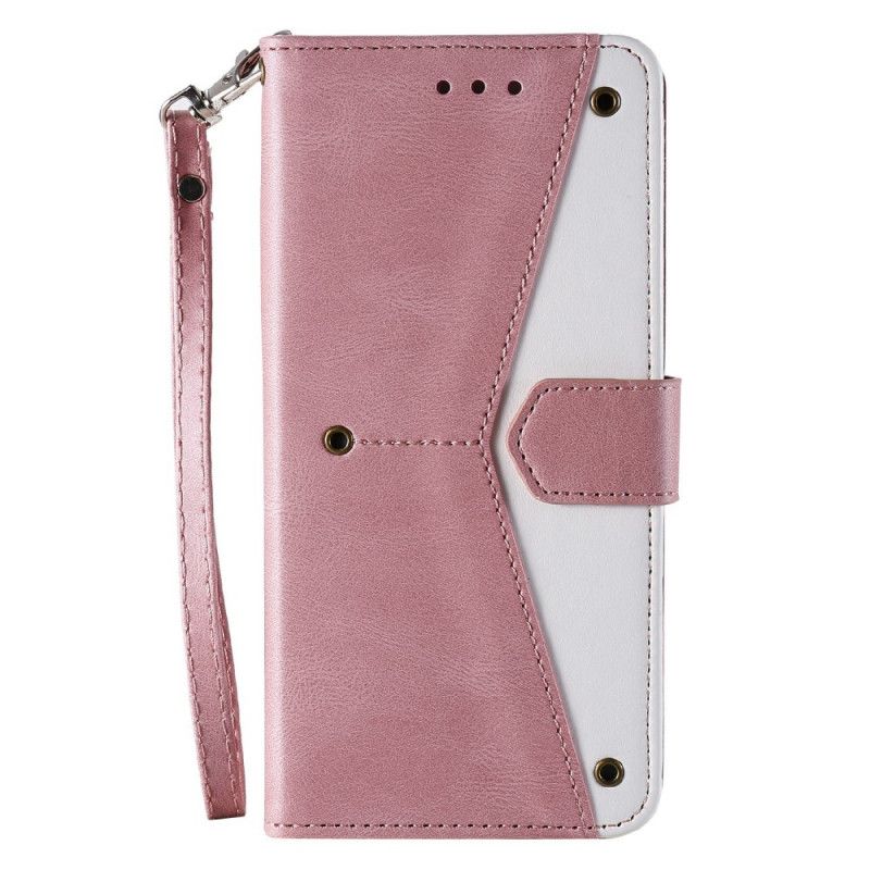 Etui Folio Xiaomi Mi 11t / 11t Pro Szwy W Dotyku Skóry Etui Ochronne