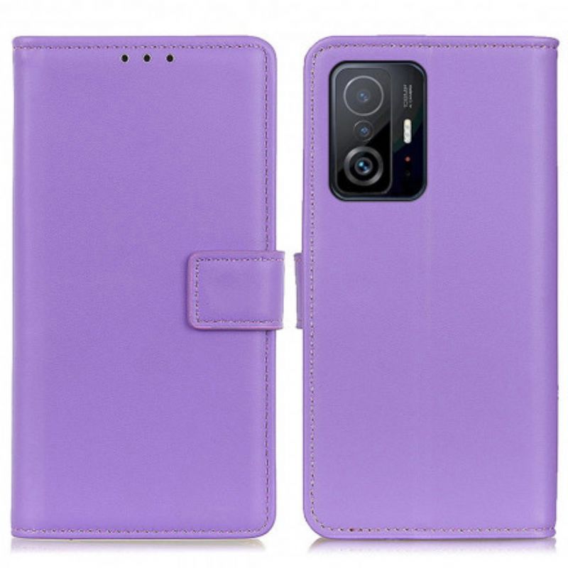 Etui Folio Xiaomi Mi 11t / 11t Pro Zwykła Sztuczna Skóra Etui Ochronne