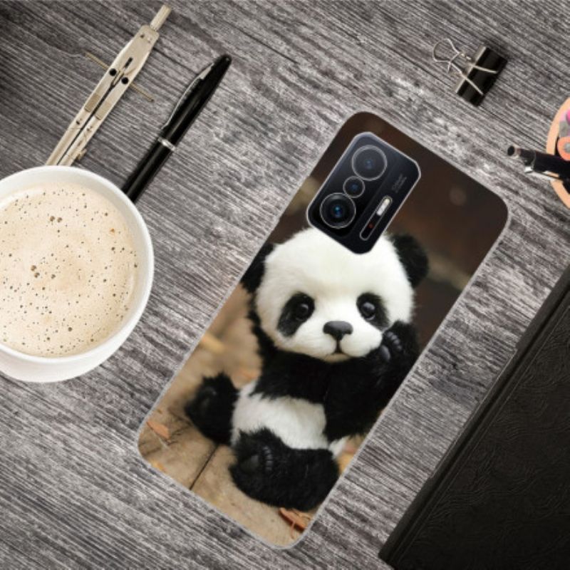 Etui Xiaomi Mi 11t / 11t Pro Elastyczna Panda Etui Ochronne