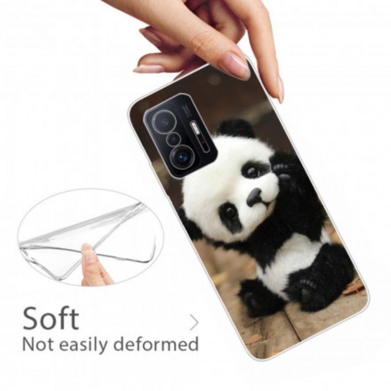 Etui Xiaomi Mi 11t / 11t Pro Elastyczna Panda Etui Ochronne