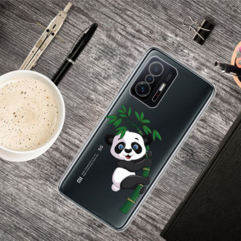 Futerały Xiaomi Mi 11t / 11t Pro Etui Na Telefon Bezszwowa Panda Na Bambusie