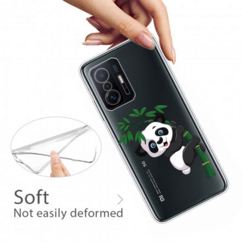 Futerały Xiaomi Mi 11t / 11t Pro Etui Na Telefon Bezszwowa Panda Na Bambusie