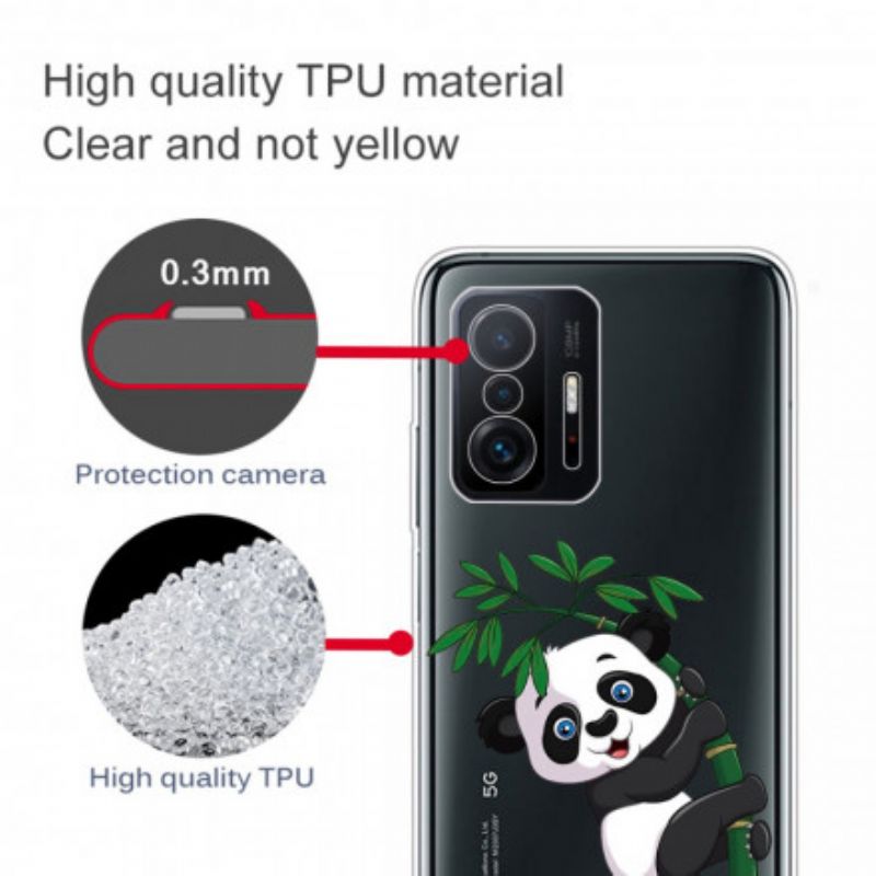 Futerały Xiaomi Mi 11t / 11t Pro Etui Na Telefon Bezszwowa Panda Na Bambusie