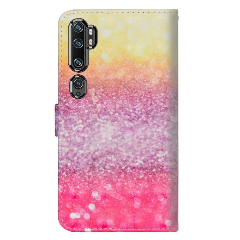 Etui Folio Xiaomi Mi Note 10 / 10 Pro Magenta Brokatowy Gradient