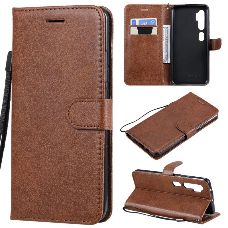 Etui Folio Xiaomi Mi Note 10 / 10 Pro Styl Skórzanego Paska Etui Ochronne