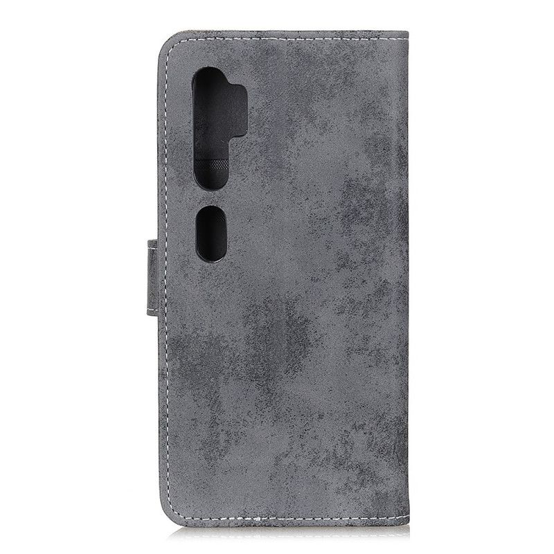 Etui Folio Xiaomi Mi Note 10 / 10 Pro Vintage Sztuczna Skóra Etui Ochronne