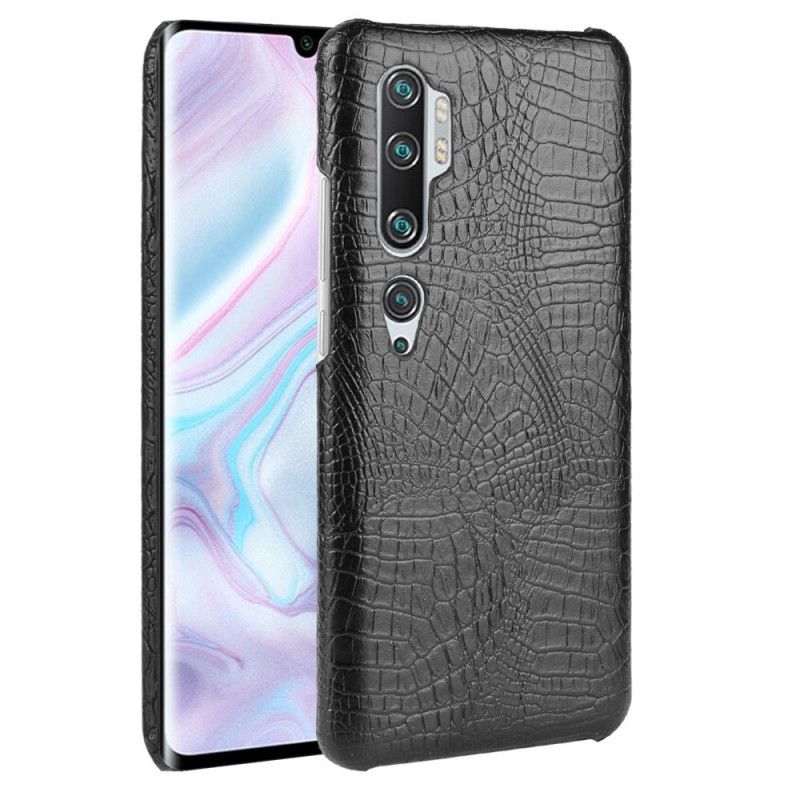 Etui Xiaomi Mi Note 10 / 10 Pro Biały Czarny Styl Skóry Krokodyla Etui Ochronne