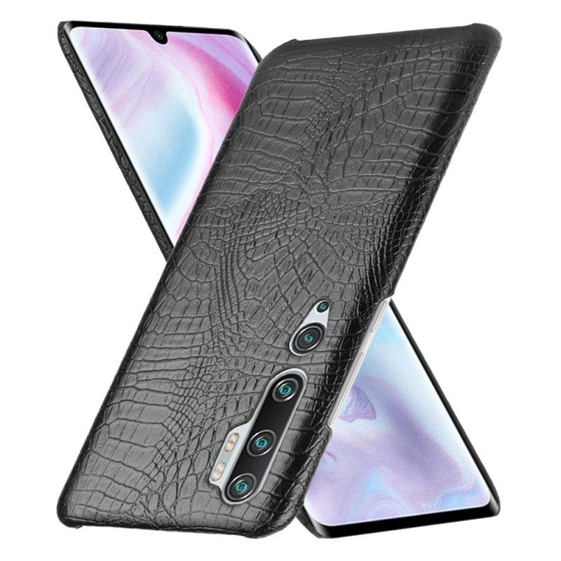 Etui Xiaomi Mi Note 10 / 10 Pro Biały Czarny Styl Skóry Krokodyla Etui Ochronne