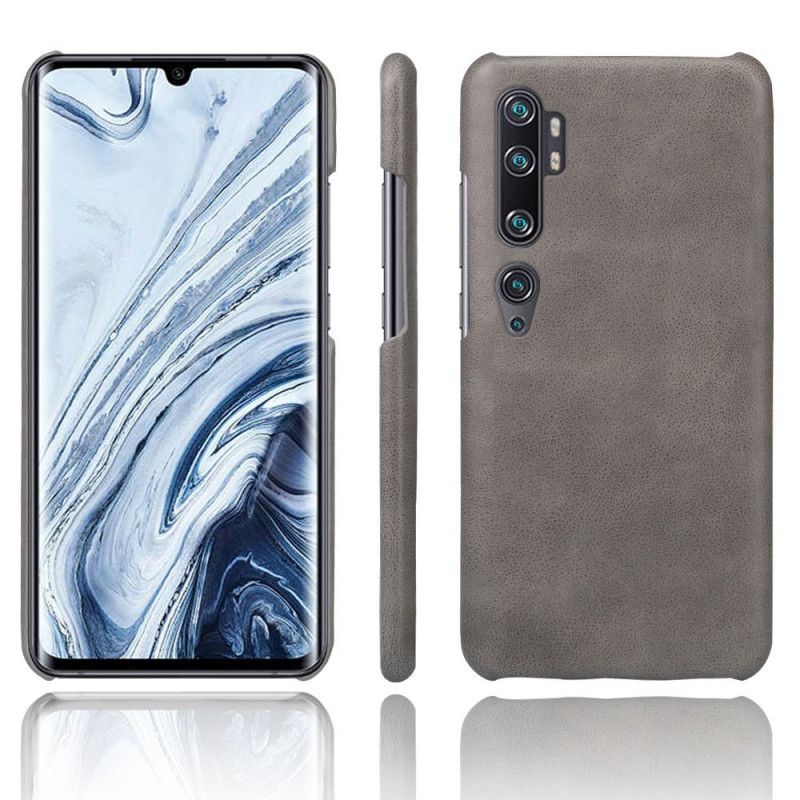 Etui Xiaomi Mi Note 10 / 10 Pro Brązowy Pomarańczowy Ksq Efekt Skóry Etui Ochronne