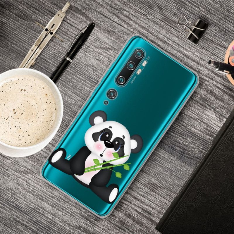 Etui Xiaomi Mi Note 10 / 10 Pro Przezroczysta Smutna Panda Etui Ochronne