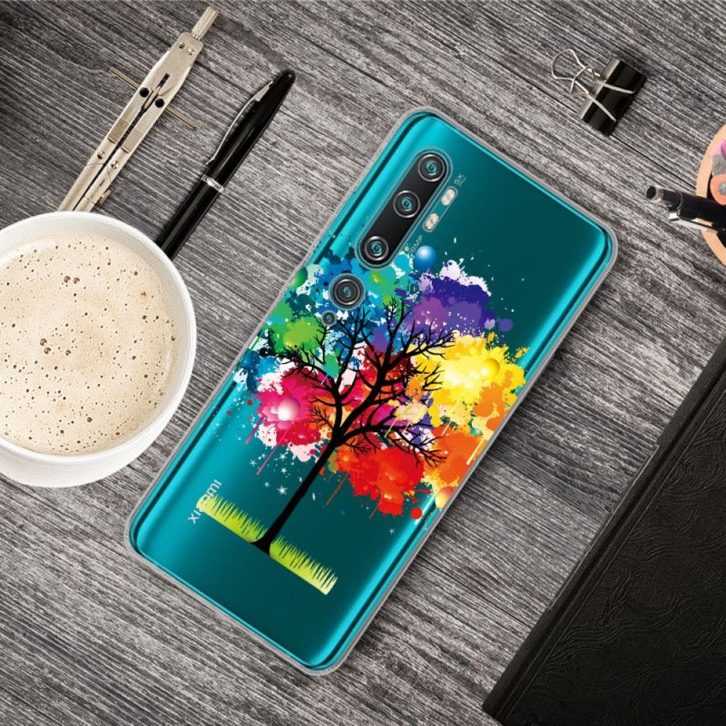 Etui Xiaomi Mi Note 10 / 10 Pro Przezroczyste Drzewo Akwarelowe