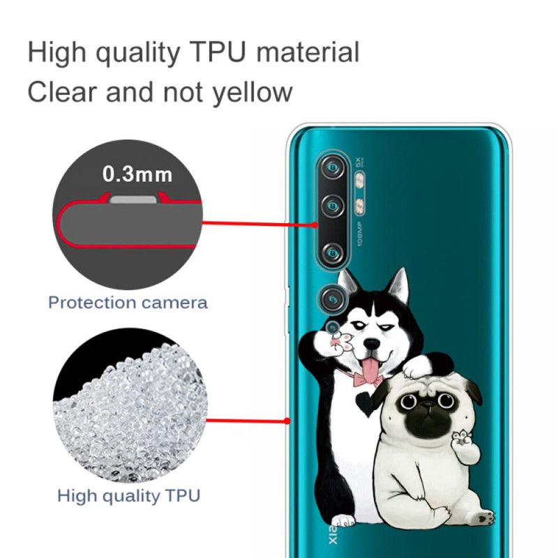 Etui Xiaomi Mi Note 10 / 10 Pro Śmieszne Psy