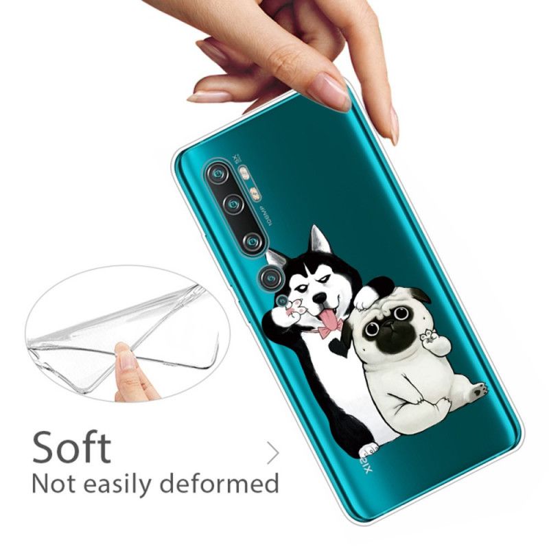 Etui Xiaomi Mi Note 10 / 10 Pro Śmieszne Psy