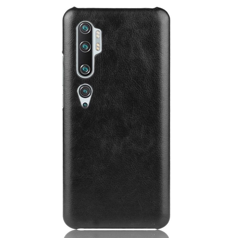 Etui Xiaomi Mi Note 10 / 10 Pro Szary Czarny Efekt Skóry Lychee Performance Etui Ochronne