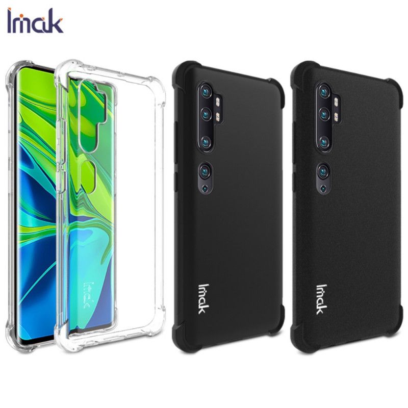 Etui Xiaomi Mi Note 10 / 10 Pro Szary Czarny Imak Jedwabisty