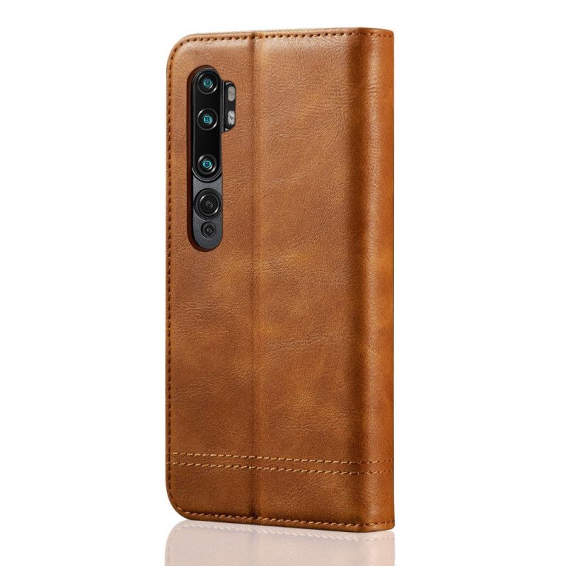 Flip Kotelot Xiaomi Mi Note 10 / 10 Pro Efekt Szytej Skóry