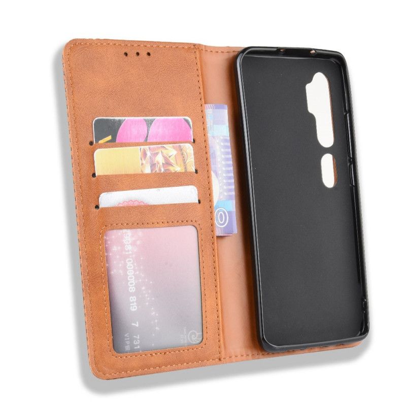 Flip Kotelot Xiaomi Mi Note 10 / 10 Pro Etui na Telefon Stylizowany Efekt Skóry W Stylu Vintage