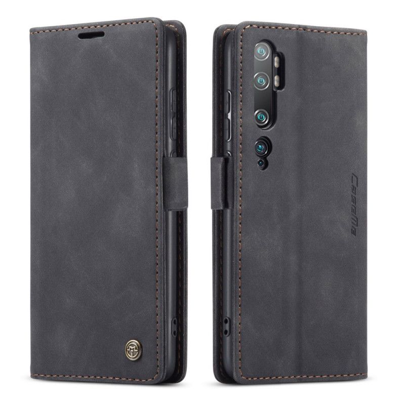 Flip Kotelot Xiaomi Mi Note 10 / 10 Pro Turkusowy Czarny Etui na Telefon Etui Z Imitacji Skóry