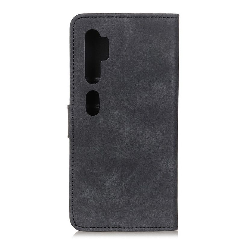 Obudowa Xiaomi Mi Note 10 / 10 Pro Czerwony Czarny Matowy Efekt Skóry Khazneh W Stylu Vintage