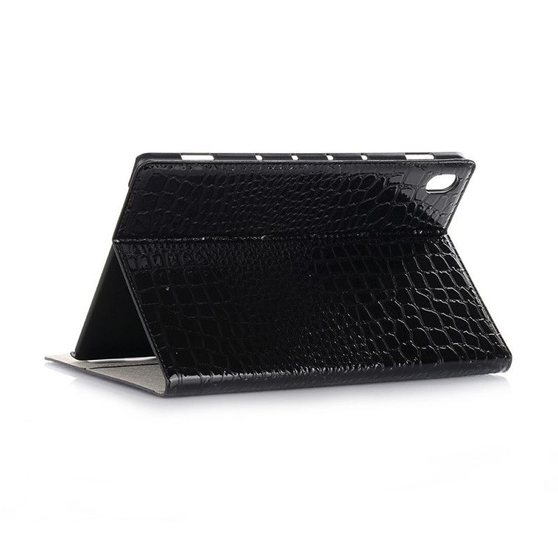 Etui Huawei MediaPad M6 10.8'' Czerwony Czarny Tekstura Krokodyla