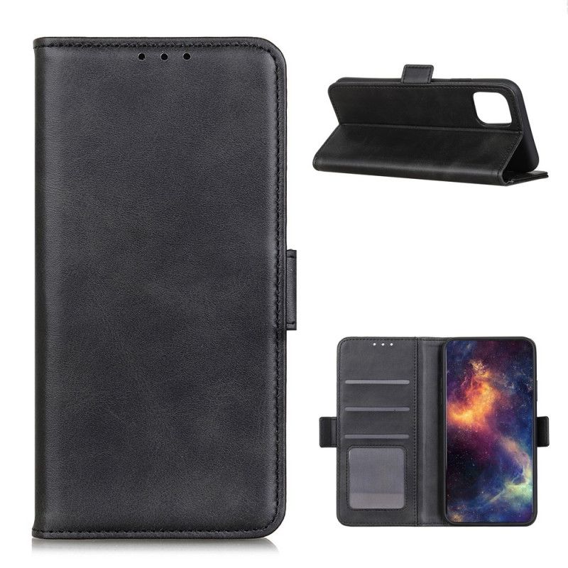 Etui Folio Xiaomi Mi 11 Czerwony Czarny Podwójna Klapa