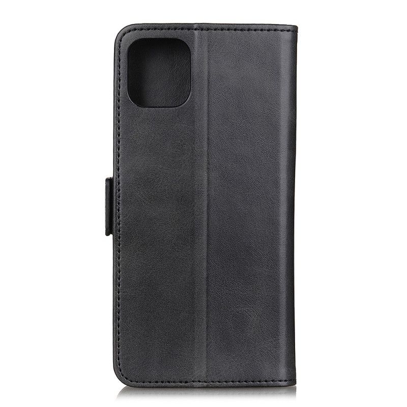 Etui Folio Xiaomi Mi 11 Czerwony Czarny Podwójna Klapa