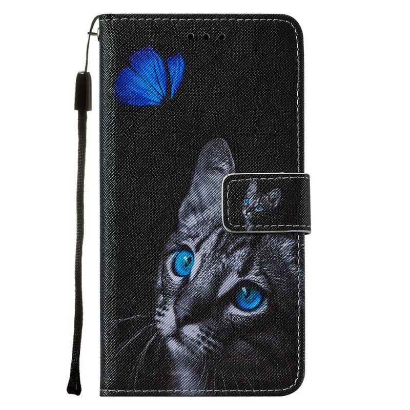 Etui Folio Xiaomi Mi 11 Kot I Niebieski Motyl