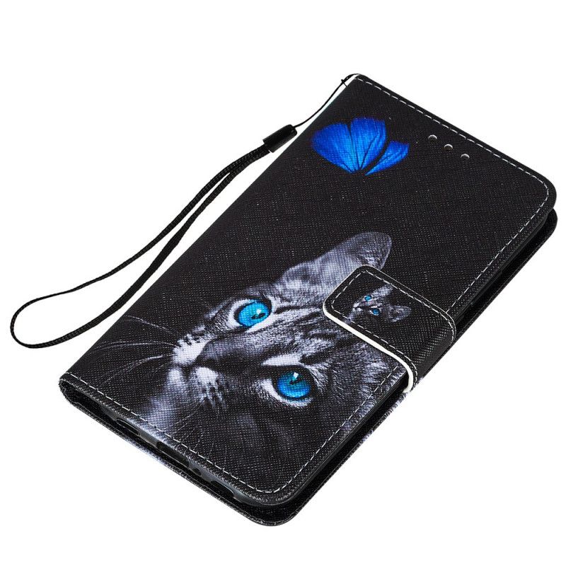 Etui Folio Xiaomi Mi 11 Kot I Niebieski Motyl