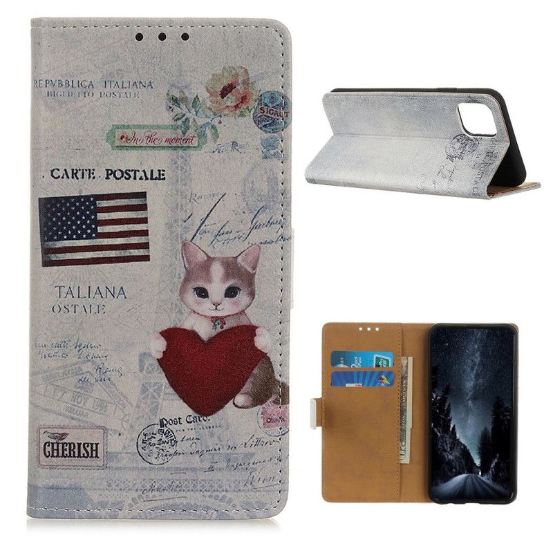 Etui Folio Xiaomi Mi 11 Podróżujący Cat Etui Ochronne