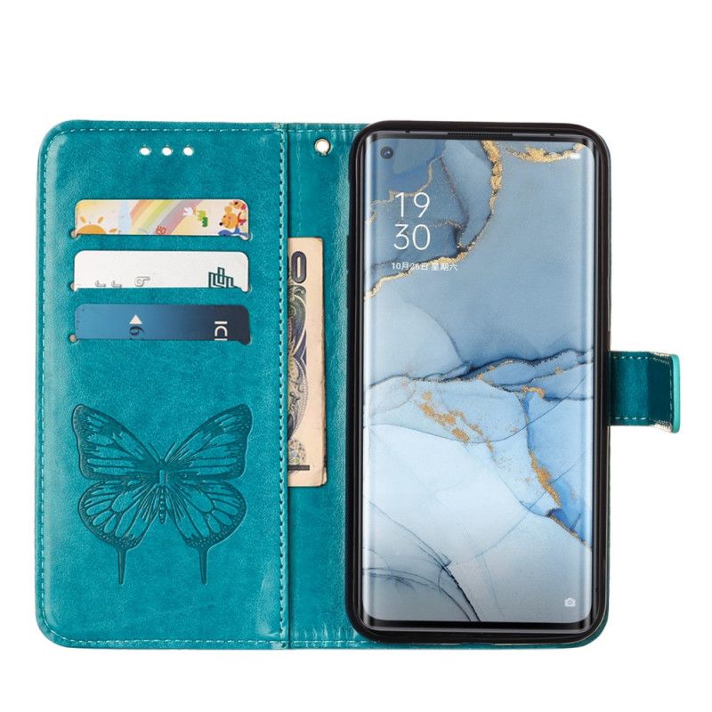 Etui Folio Xiaomi Mi 11 Szary Czarny Designerski Motylek Z Paskiem