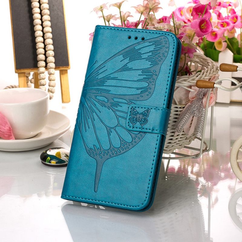 Etui Folio Xiaomi Mi 11 Szary Czarny Designerski Motylek Z Paskiem