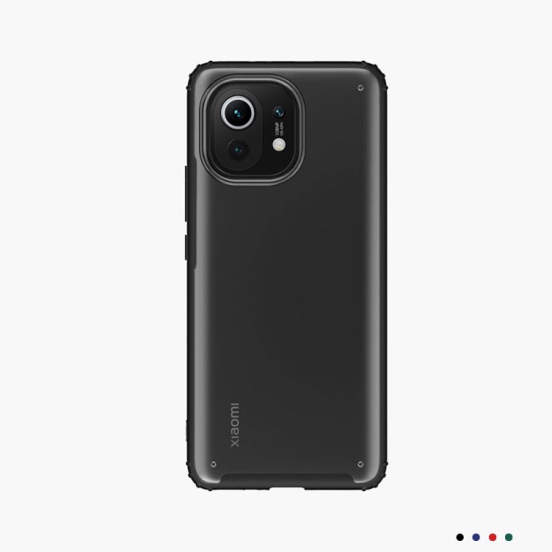 Etui Xiaomi Mi 11 Czerwony Czarny Matowa Hybryda