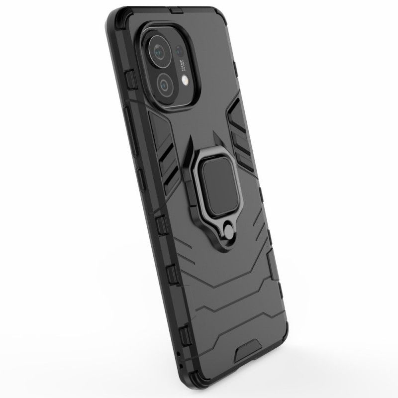 Etui Xiaomi Mi 11 Czerwony Czarny Pierścień Oporowy Etui Ochronne