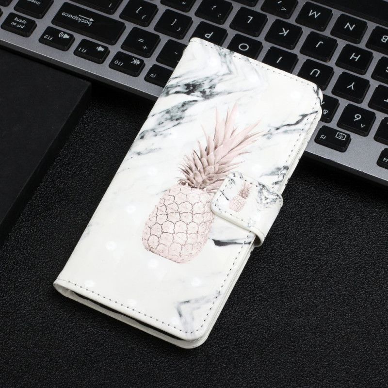 Etui Folio Do Google Pixel 6 Jasny Ananas Punktowy