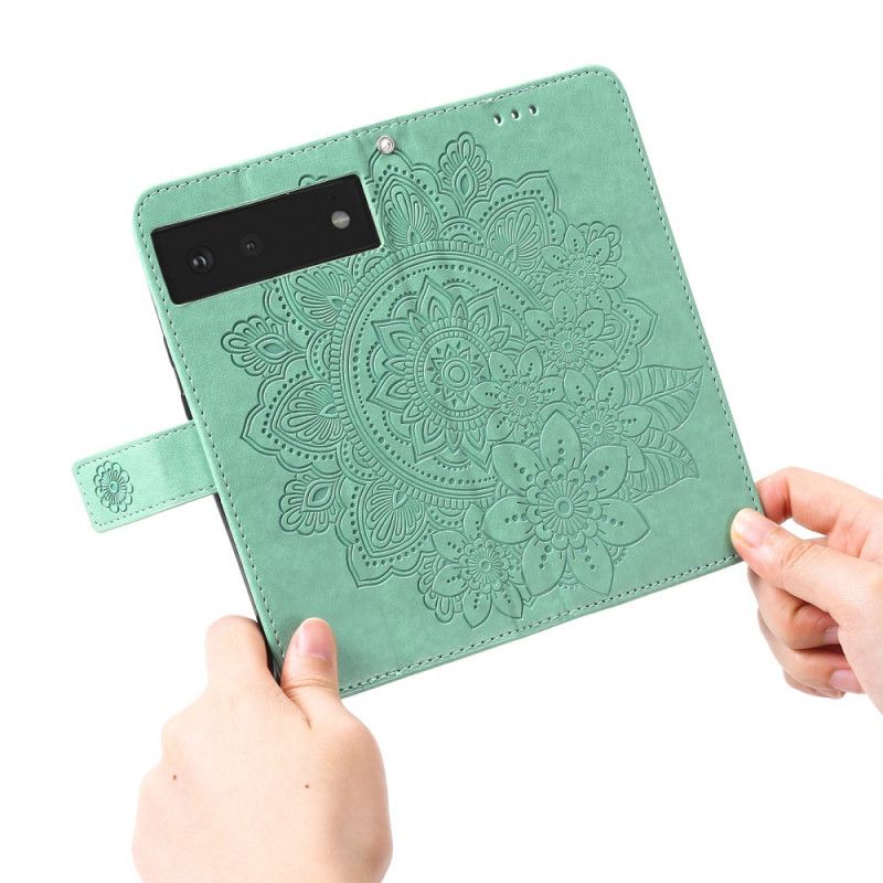 Etui Folio Google Pixel 6 Kwiatowa Mandala