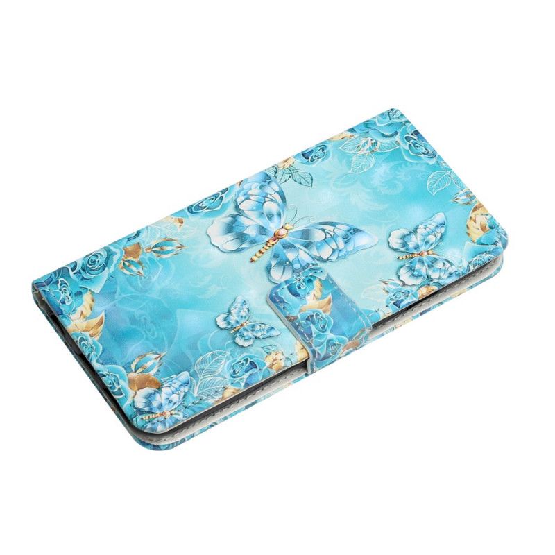 Etui Folio Google Pixel 6 Lodowe Motyle Etui Ochronne