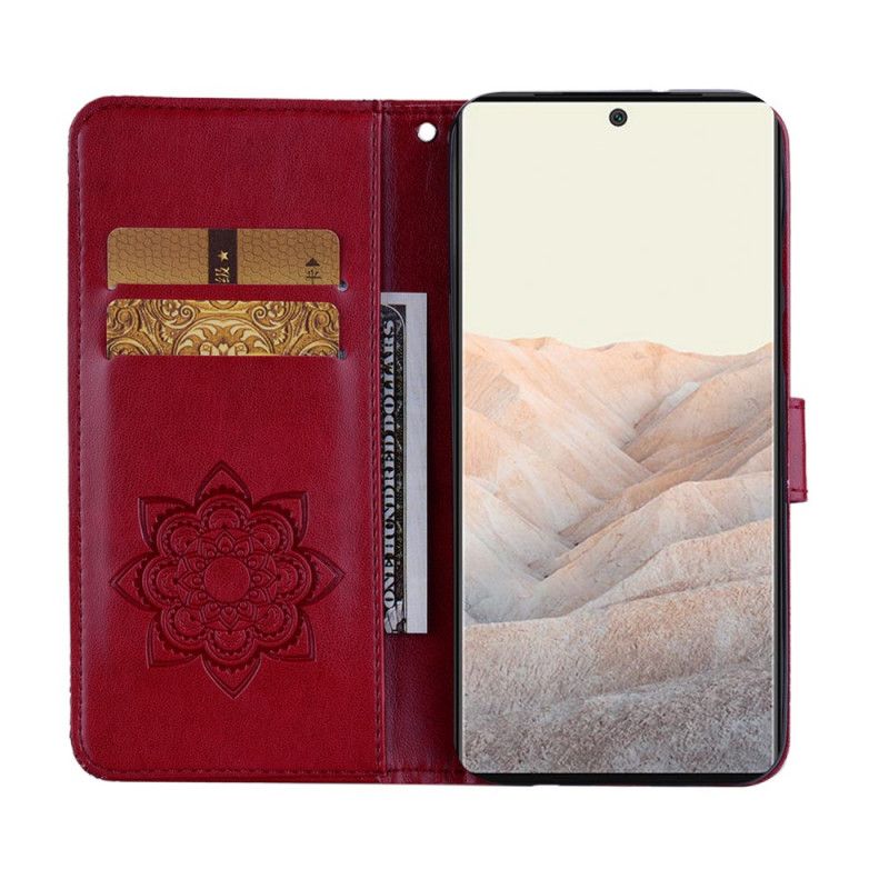 Etui Folio Google Pixel 6 Sowa Mandala I Smycz