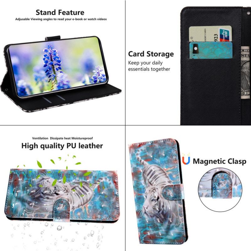 Etui Folio Google Pixel 6 Tygrys W Wodzie Etui Ochronne