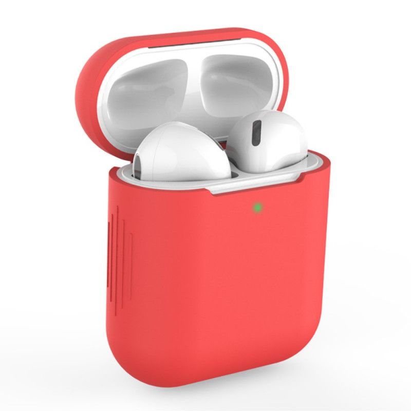 Etui AirPods Biały Czarny Klasyczny Silikon Etui Ochronne