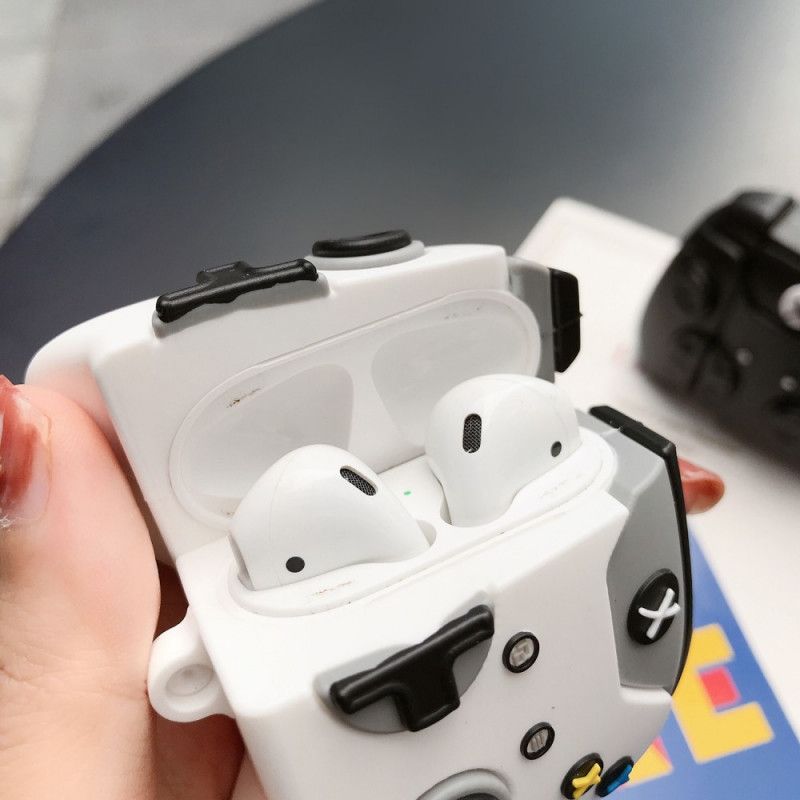 Etui AirPods Biały Czarny Silikonowe Xbox