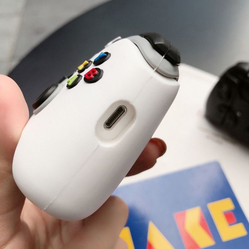 Etui AirPods Biały Czarny Silikonowe Xbox