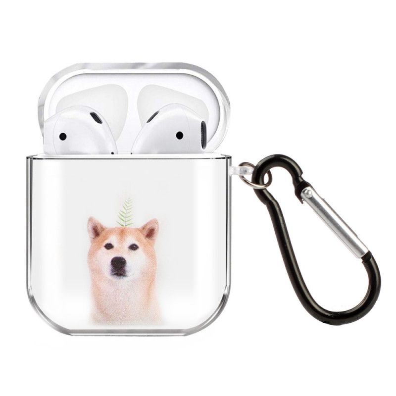 Etui AirPods Brązowy Czarny Przezroczysta Silikonowa Seria Dla Psów Etui Ochronne