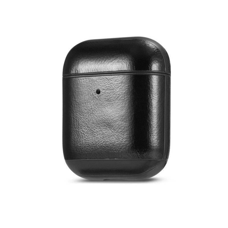 Etui AirPods Czerwony Czarny Prawdziwa Skóra Etui Ochronne