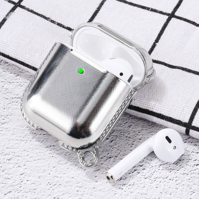 Etui AirPods Czerwony Czarny Silikon Designerski Etui Ochronne