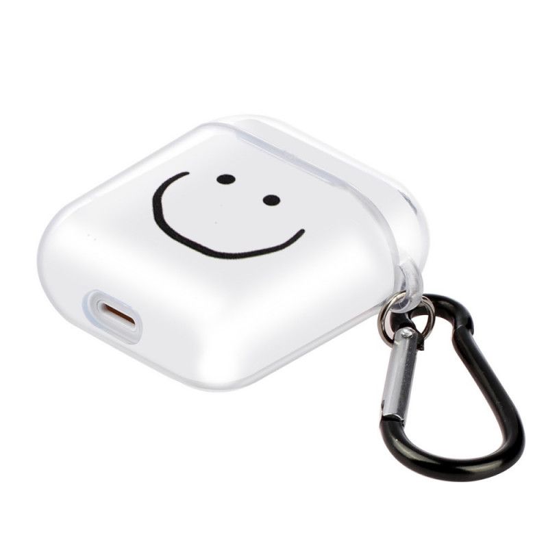 Etui AirPods Przezroczysty Silikonowy Emoji Etui Ochronne