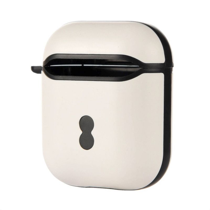 Etui AirPods Żółty Różowy Dwukolorowy Wzór Plus