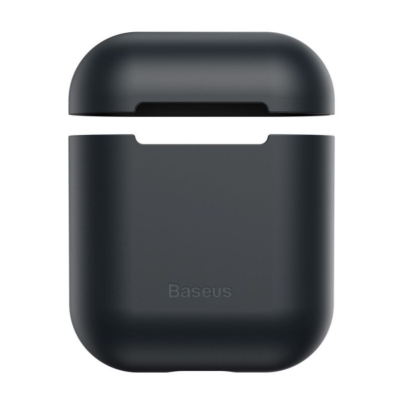 Etui AirPods Szary Czarny Podstawa Silikonowa