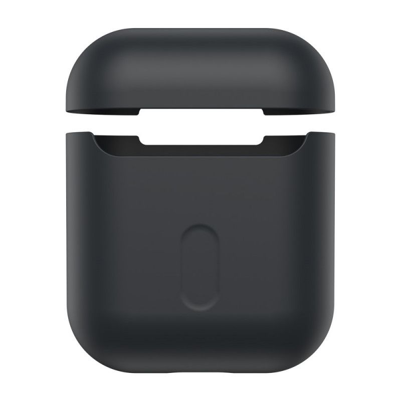 Etui AirPods Szary Czarny Podstawa Silikonowa